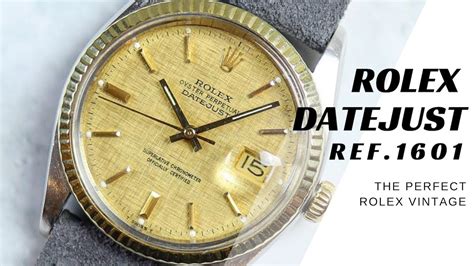 rolex 1601 met witgouden lunette|Rolex 1601 Review .